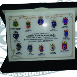 placa homenagem