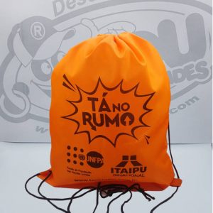 0409 <br> MOCHILA SACO POLIESTER PERSONALIZADO